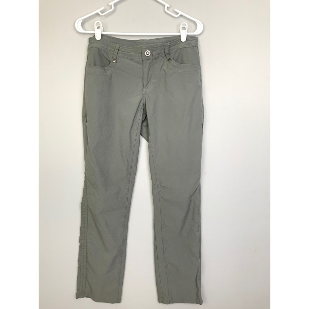 KUHL Women's Sz 6 Green Legendary Pants Straight Leg Outdoors Hiking Gorpcore